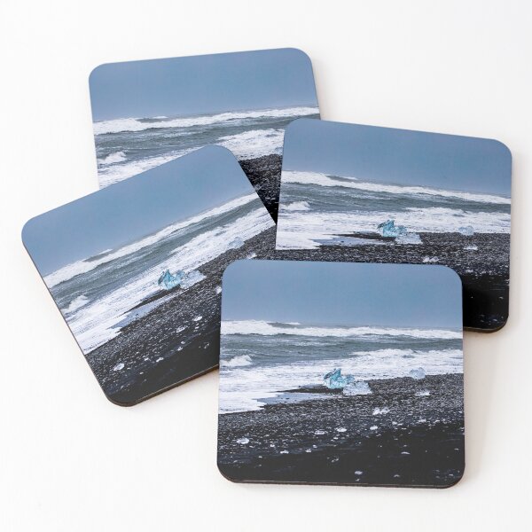 Item preview, Striking black sand, and icebergs on Diamond Beach, Iceland  designed and sold by HTPOP.