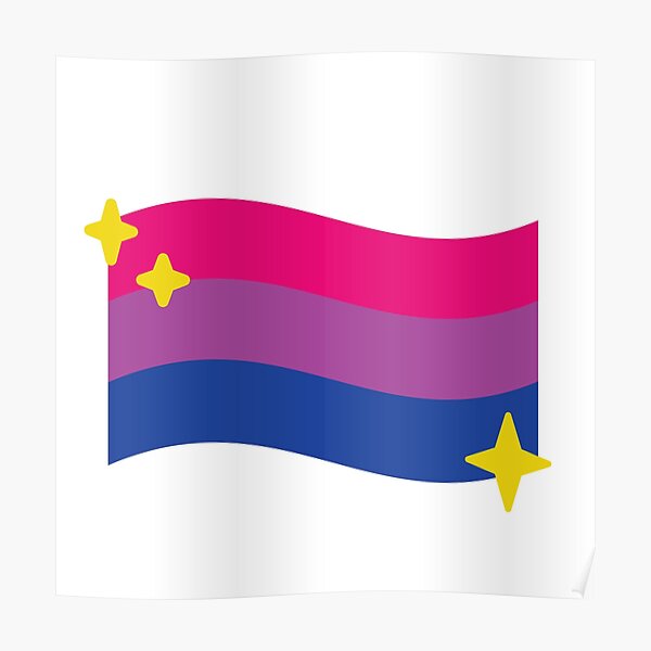 Bisexual Flag Emoji Posters Redbubble