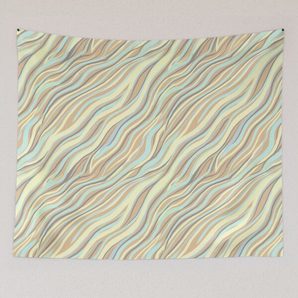 Item preview, Wavy lines in pastel colours seamless pattern designed and sold by NinaJayasinghe.