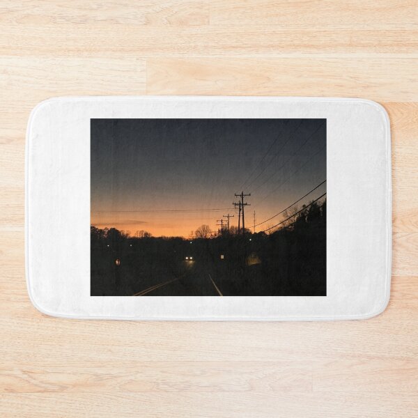 Item preview, Sky Aglow with Orange Haze over street view designed and sold by Taleta Hollis.