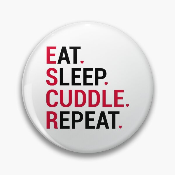 Item preview, eat sleep cuddle repeat designed and sold by Glstudio.
