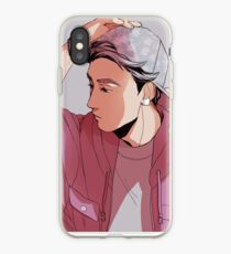 Flower caps & diamond earrings iPhone Case