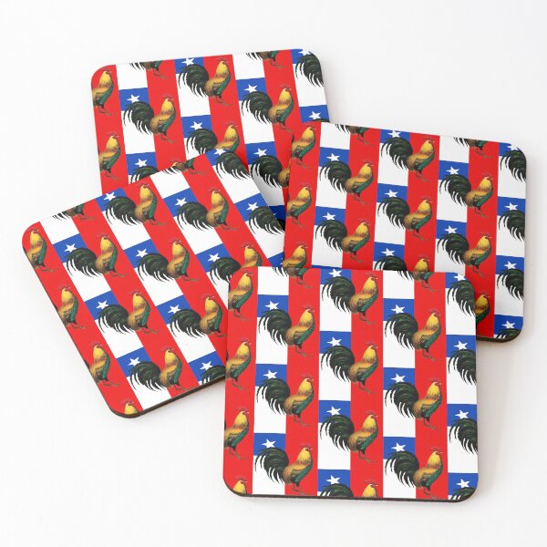 Item preview, Chilean Flag Cock Fight Game Fowl designed and sold by Rustic Valley Studio.