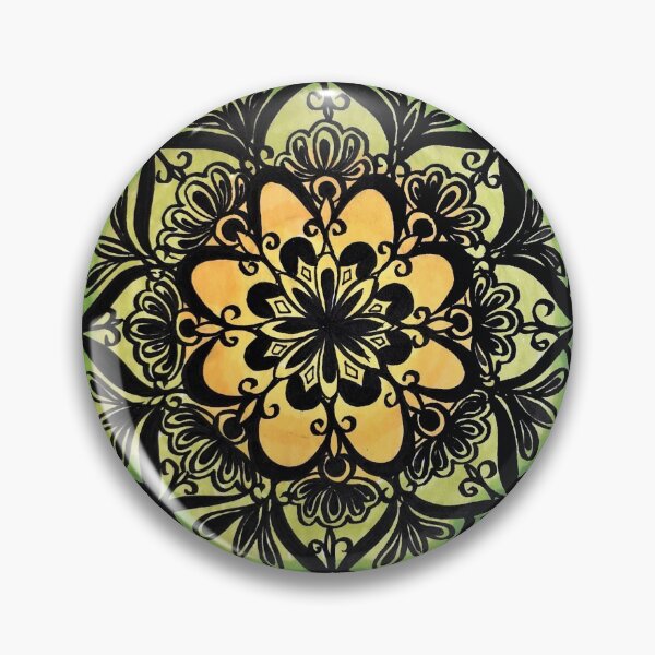 Item preview, lime mandala | colour doodle designed and sold by Aleeza Janmohamed.