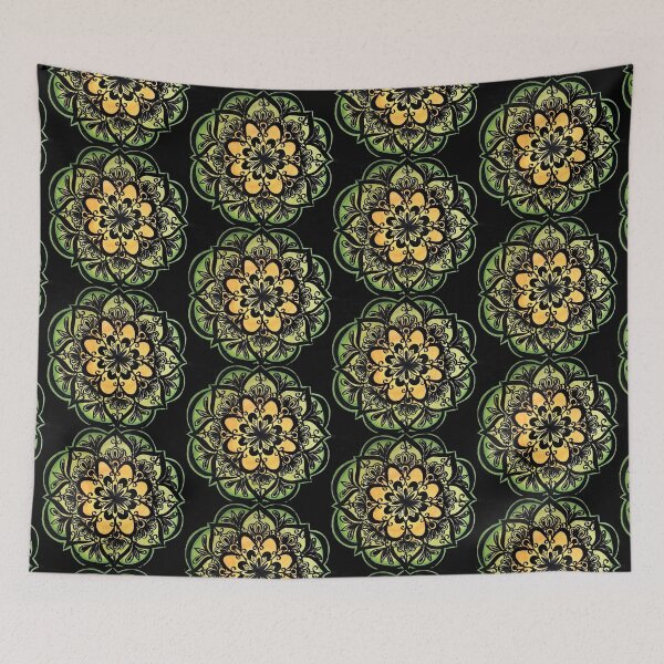Item preview, lime mandala | colour doodle designed and sold by Aleeza Janmohamed.