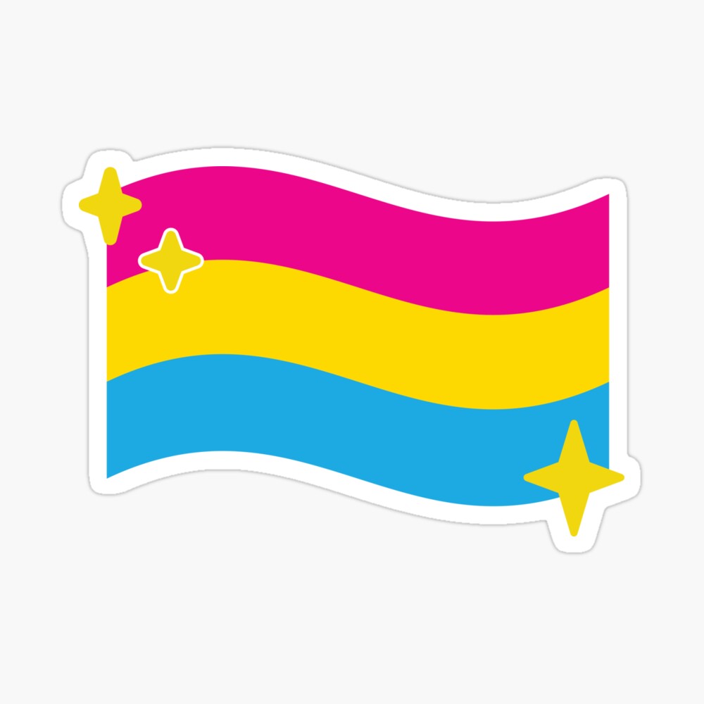 Pansexual Pride Flag Sparkle Emoji Poster for Sale by lavenderhearts |  Redbubble