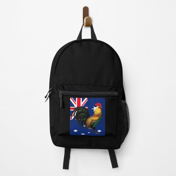 Item preview, Australian Flag Cock Fight Game Fowl designed and sold by Rustic Valley Studio.