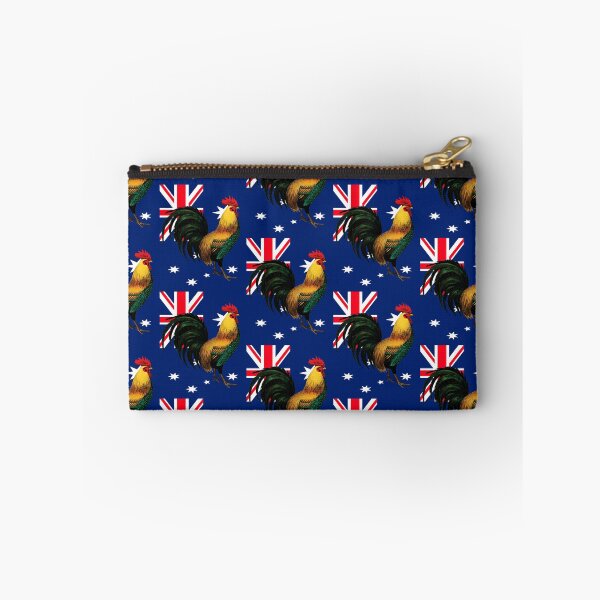 Item preview, Australian Flag Cock Fight Game Fowl designed and sold by Rustic Valley Studio.