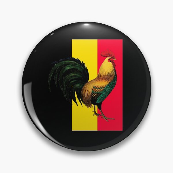Item preview, Belgium Flag Cock Fight Game Fowl designed and sold by Rustic Valley Studio.