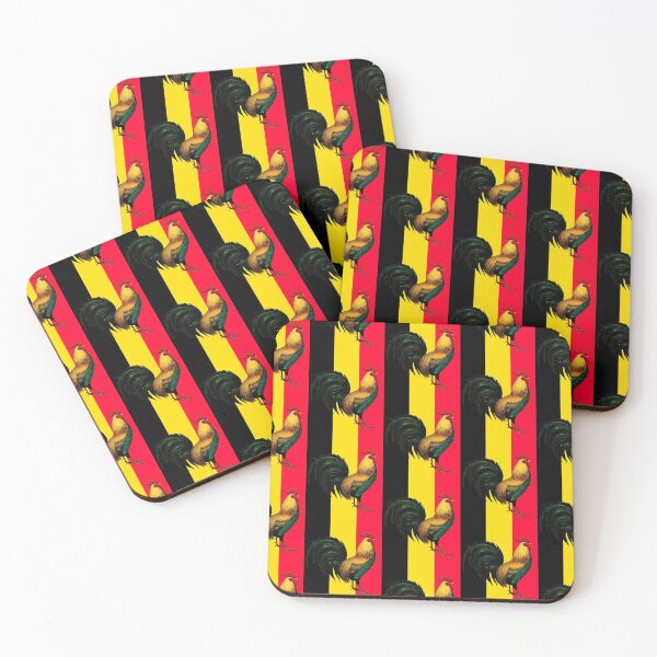 Item preview, Belgium Flag Cock Fight Game Fowl designed and sold by Rustic Valley Studio.