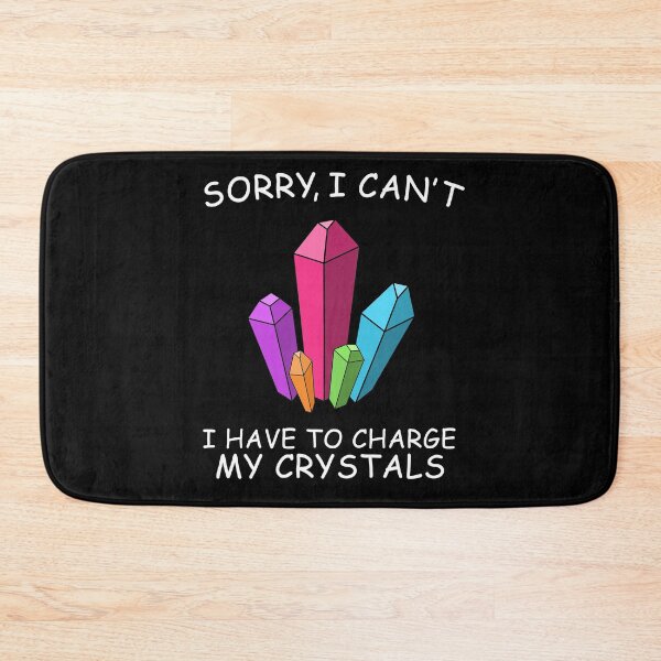 Item preview, Charge My Crystals Healing Energy New Age Crystal Quote designed and sold by sillyquestions.