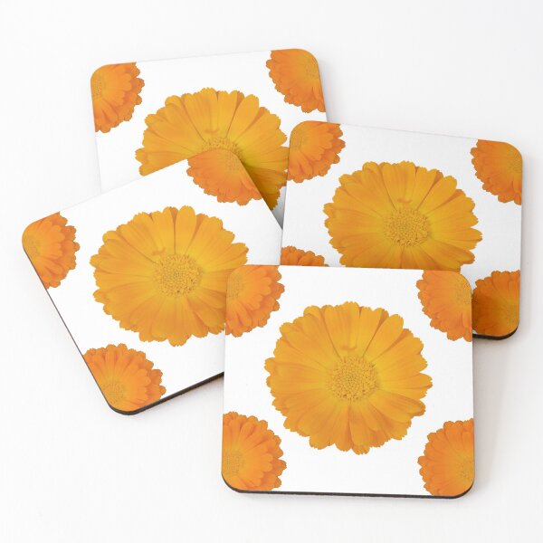 Item preview, orange and yellow marigold flower pattern designed and sold by saiartworks.