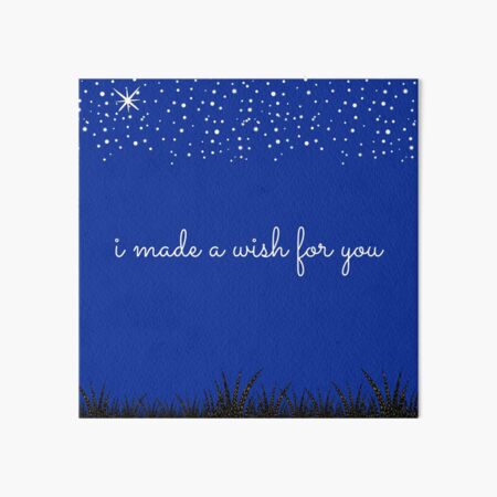 I Made A Wish For You- Starry Night Art Board Print