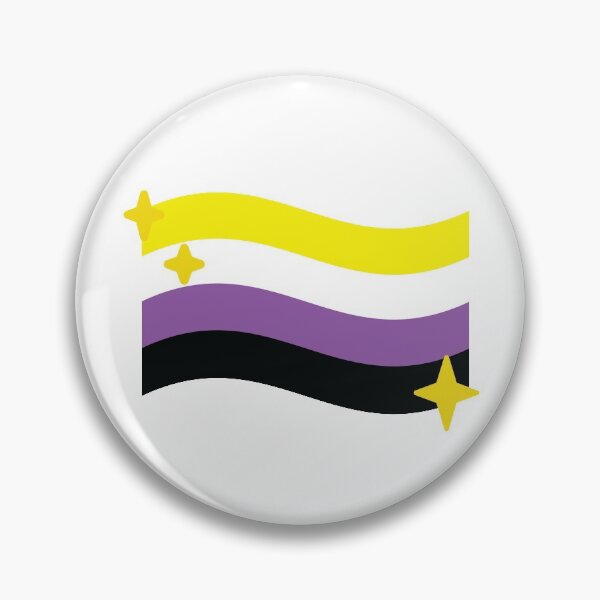 Item preview, Nonbinary Pride Flag Sparkle Emoji designed and sold by lavenderhearts.