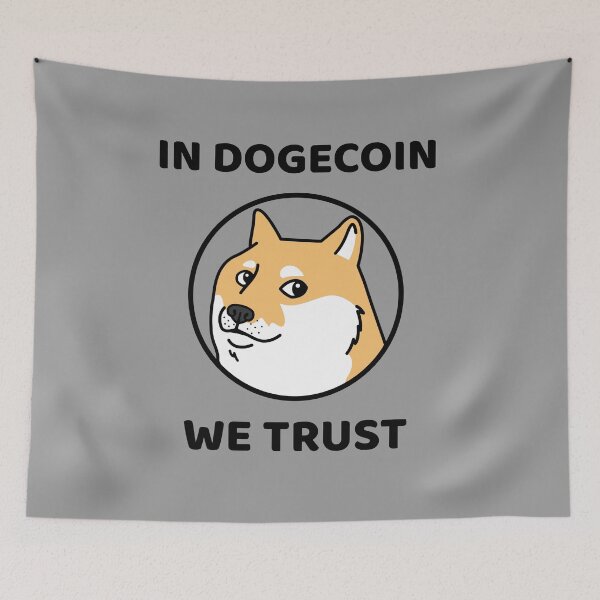 Item preview, In Dogecoin We Trust - Dogecoin To The Moon designed and sold by liftdesign.