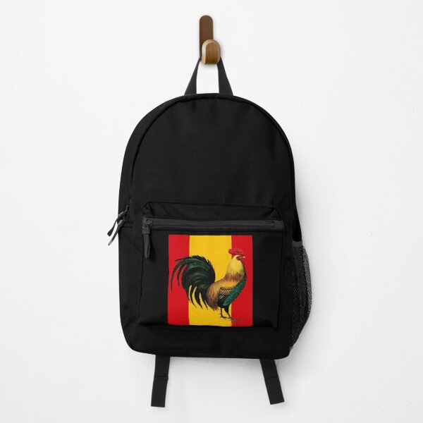 Item preview, Spain Spanish Flag Cock Fight Game Fowl designed and sold by Rustic Valley Studio.