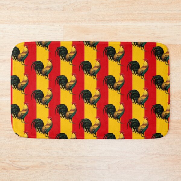 Item preview, Spain Spanish Flag Cock Fight Game Fowl designed and sold by Rustic Valley Studio.