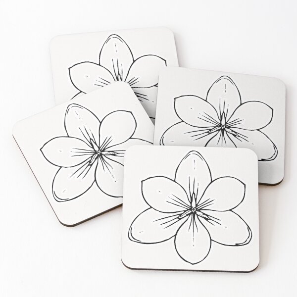 Item preview, Black and White Flower  designed and sold by CaribTees.
