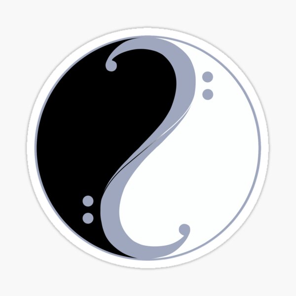 Item preview, Yin Yang Bass Clef designed and sold by vanderValk-art.