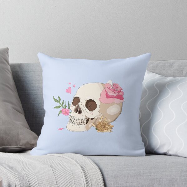 Item preview, Valentine's Day Pastel Skull and Roses designed and sold by VergeOfTears.