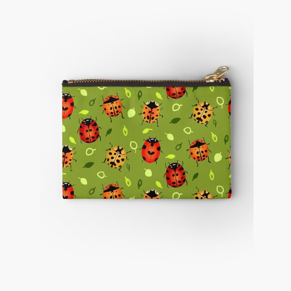 Item preview, Ladybugs - Cute Red, Orange, and Green Bug Illustration Pattern  designed and sold by TheRainbowRoom.