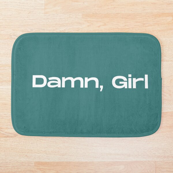 Item preview, Damn Girl Bath Mat  designed and sold by ink-kitchen.