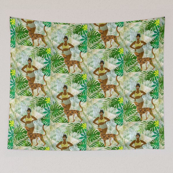 Item preview, Leopard and woman designed and sold by Catherine  Milchard.