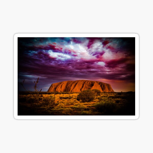 Australia Ayers Rock Uluru Magic Window Wall Art Adhesive Sticker Poster V1* 
