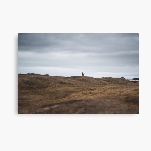 People in Wasteland, Latvian Desert Canvas Print