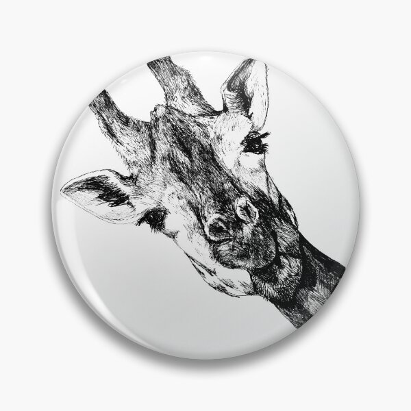 Item preview, Cute Cheeky Giraffe Illustration designed and sold by InkyArtStudio.