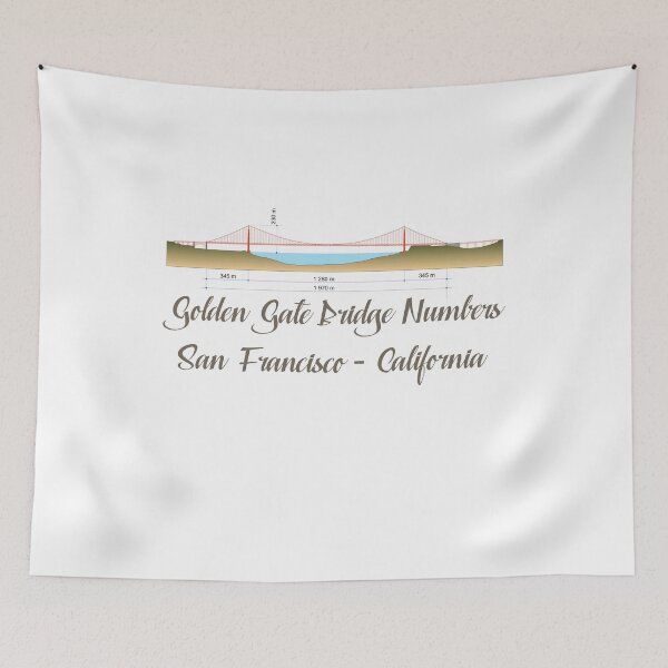 Item preview, Golden Gate Bridge Numbers designed and sold by NiceShirtY.
