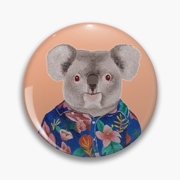 Item preview, Animal's portait, koala wearing floral cloths.  designed and sold by waadjz.