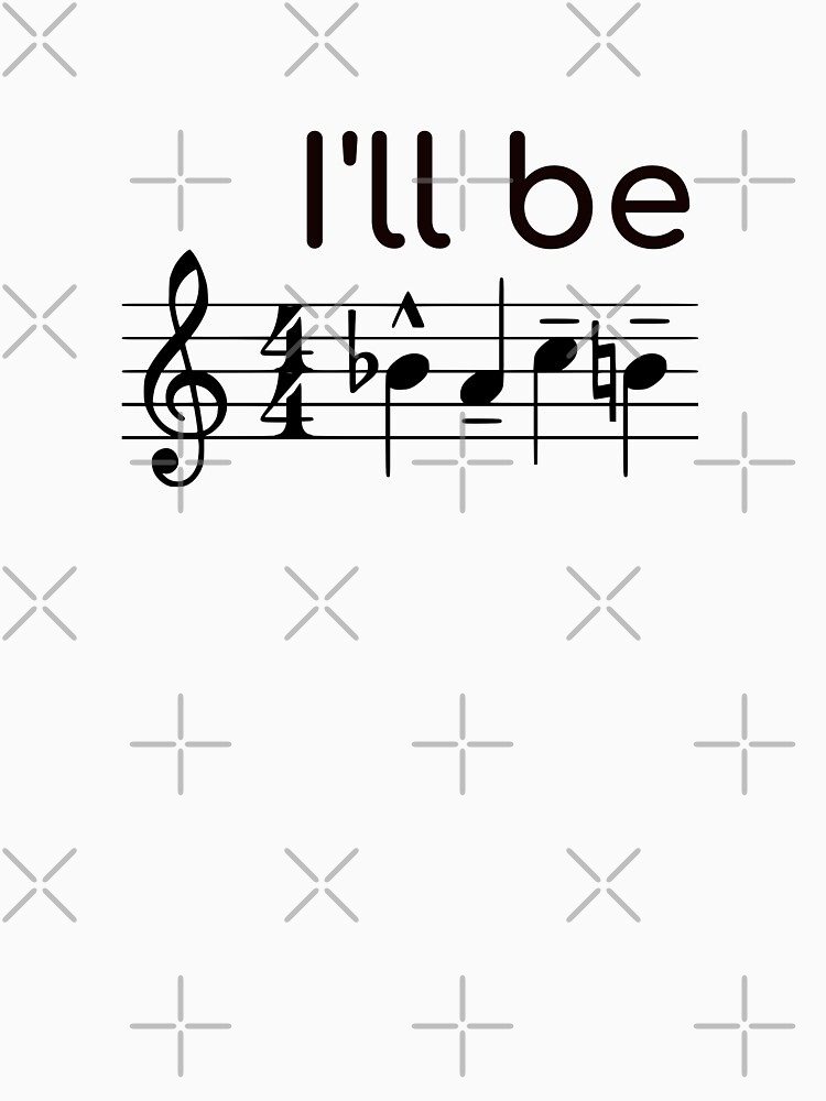 Thumbnail 7 of 7, Classic T-Shirt, I will be Bach - motif - bright BG designed and sold by reIntegration.