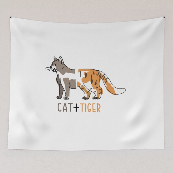 Item preview, cat vs tiger designed and sold by bhaktishendkar.