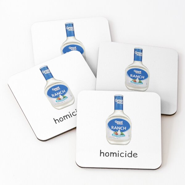 Item preview, homicide designed and sold by IMakeZeroSense.