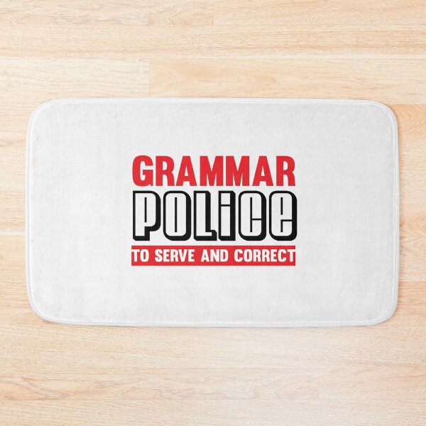 Artikelvorschau, Grammatik Polizei Dienen und Korrigieren entworfen und verkauft von ElBeDesigns.