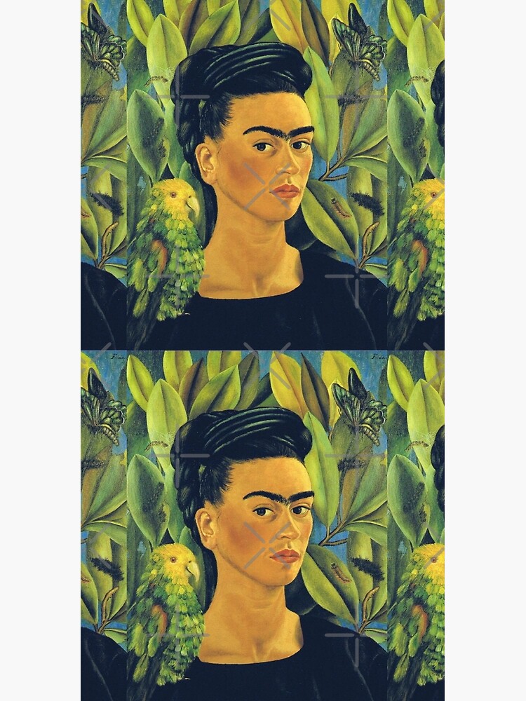 Frida Kahlo Self Portrait with Bonito by Wonderweiss