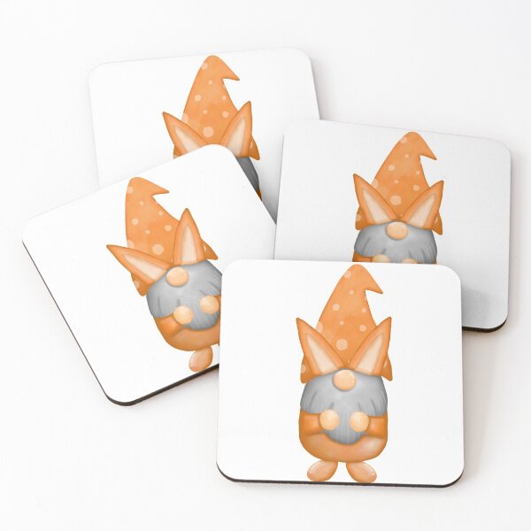 Item preview, Watercolor Easter day Gnome with orange outfit designed and sold by fangstw.