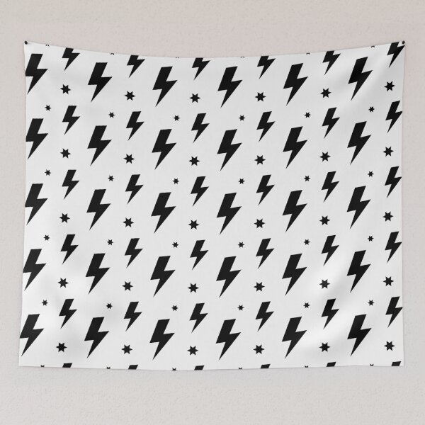 Item preview, Lightning Bolt Pattern (black/white) designed and sold by Design Minds Boutique.