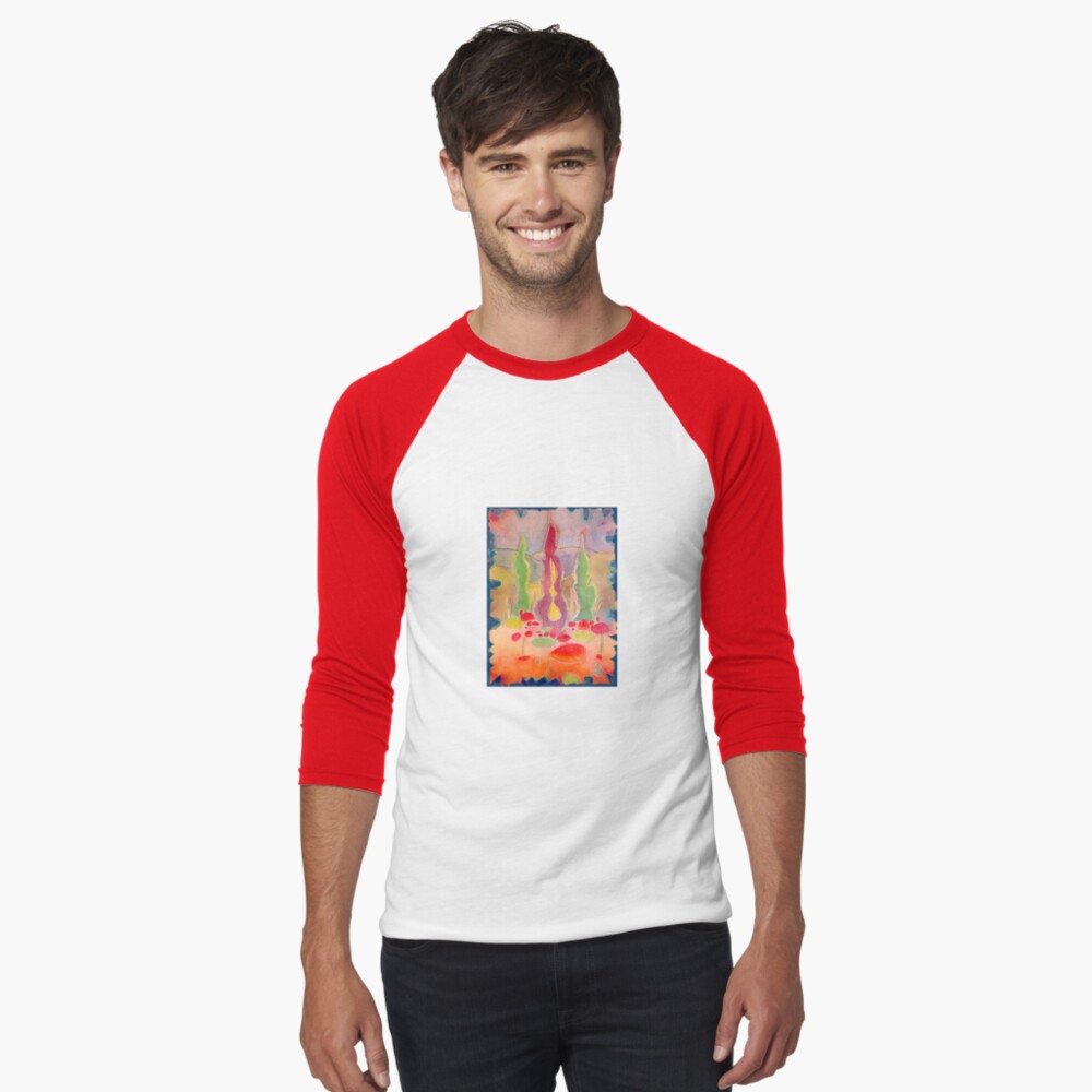 Item preview, Baseball ¾ Sleeve T-Shirt designed and sold by AnnetteArt.