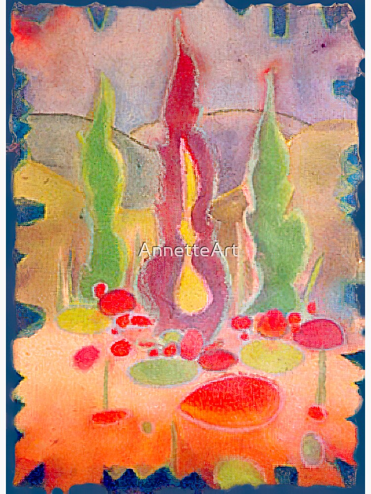 Thumbnail 3 of 3, Sticker, Provence Landscape designed and sold by AnnetteArt.