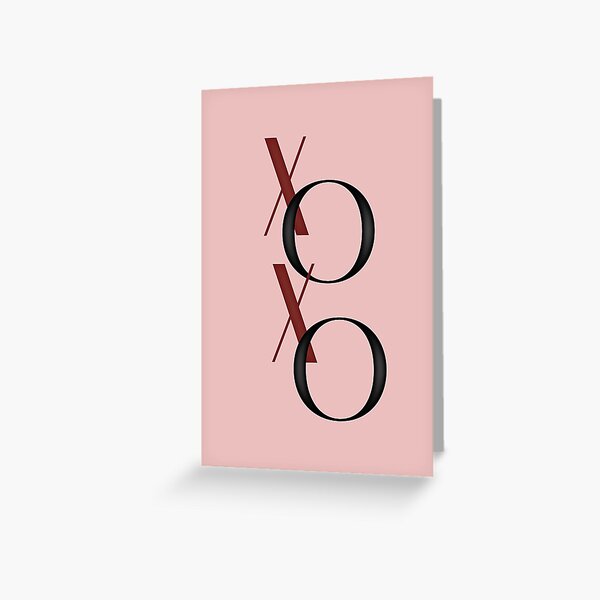 XOXO Valentine's Day card Greeting Card