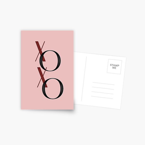 XOXO Valentine's Day card Postcard