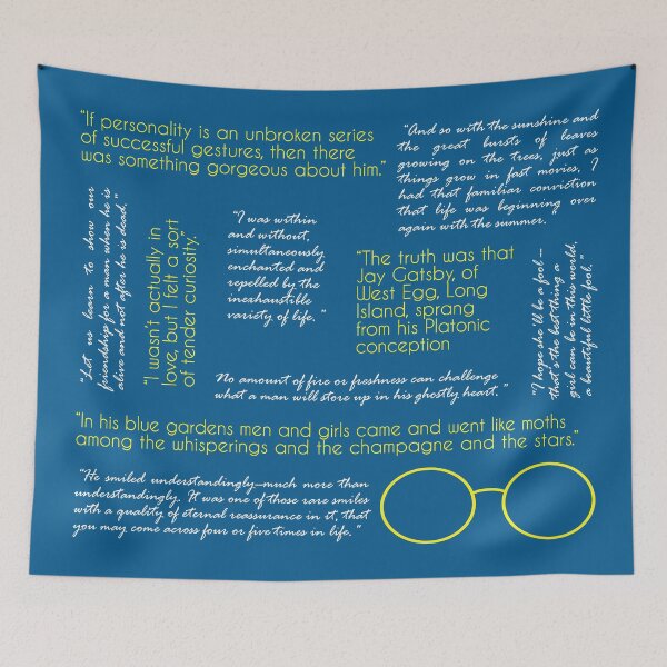 Item preview, The Great Gatsby - Quotes Word Cloud designed and sold by mymymagic.