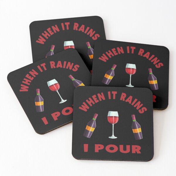 Item preview, WHEN IT RAINS  I POUR WINE LOVERS T-SHIRT designed and sold by bigerdan.