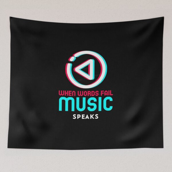 Item preview, when words fail music speaks designed and sold by sami123456.