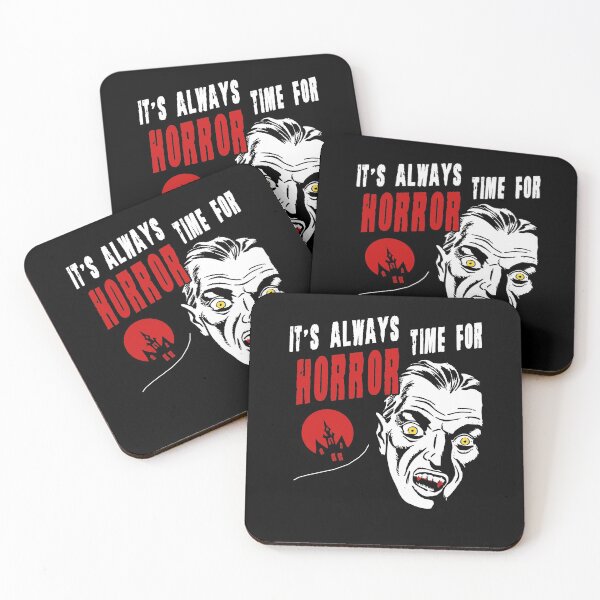 Item preview, It's Always Time For Horror Quote Horror Fan Vampire Scary Graphic designed and sold by sillyquestions.