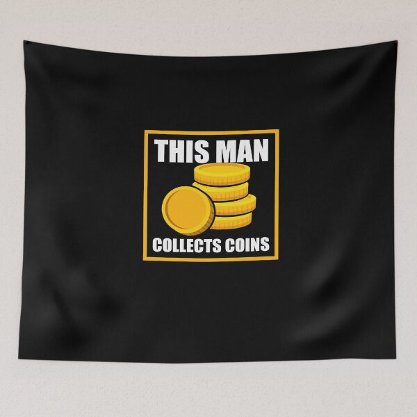 Item preview, This man is a coin collector designed and sold by ElBeDesigns.