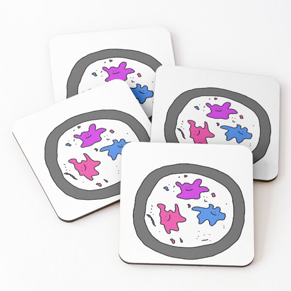 Item preview, Smiling Amoeba Friends In a Microscope designed and sold by LovableLines.