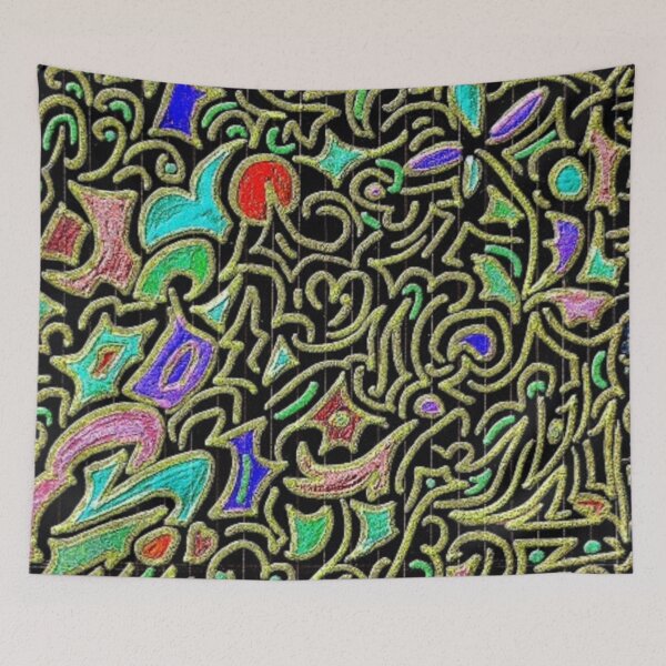Item preview, Wacky Retro Doodle Abstract designed and sold by yonni.